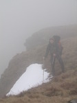 SX12920 Wouko in mist by snow on Waun Lefrith.jpg